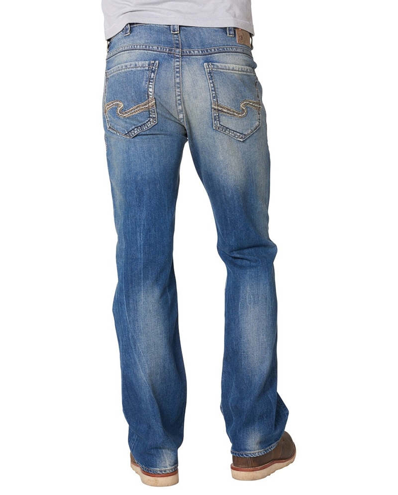 silver bootcut jeans mens