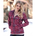 Cruel Girl® Ladies' Aztec Print Zip Hoodie