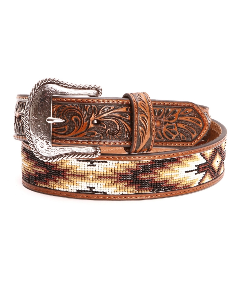 M&F Western Products® Men's Bead Inlay Belt - Fort Brands