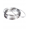 Ladies' Silver Bangles - Set of 12