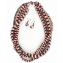 Cindy Smith® Ladies' Copper Beaded Multi Strand Necklace