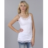 White Lace Tunic Length Cami