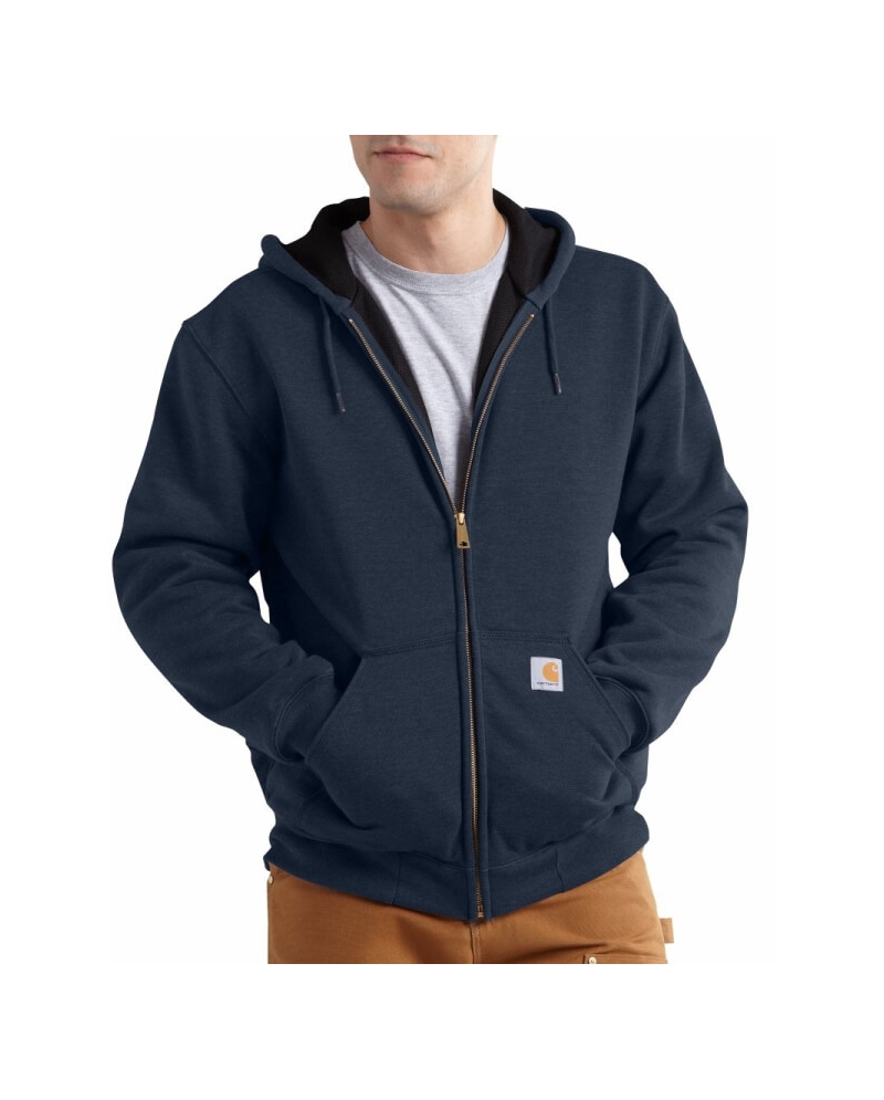 thermal zip hoodie