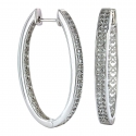 Montana Silversmiths® Ladies' Inside Stone Hoop Earrings