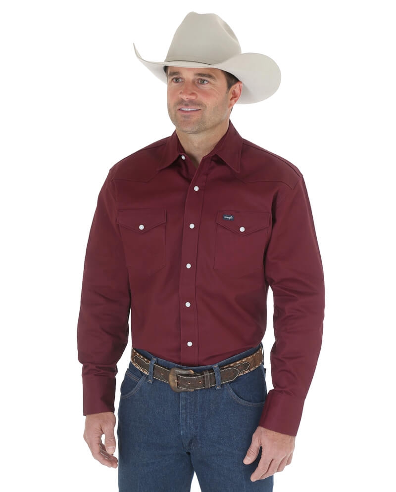 Shirts Wrangler Mens Big & Tall Authentic Cowboy Cut Work Western Shirt ...