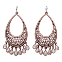 Rock 47 by Wrangler® Ladies' Copper & Rhinestone Drop Earrings