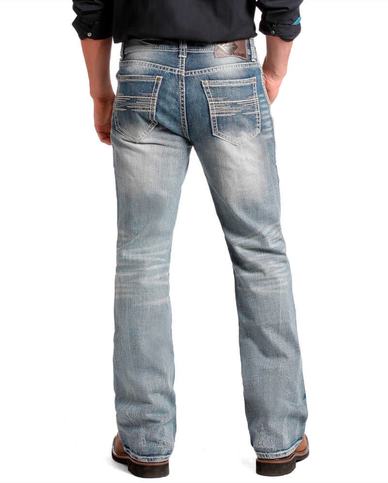 rock and roll denim men's jeans