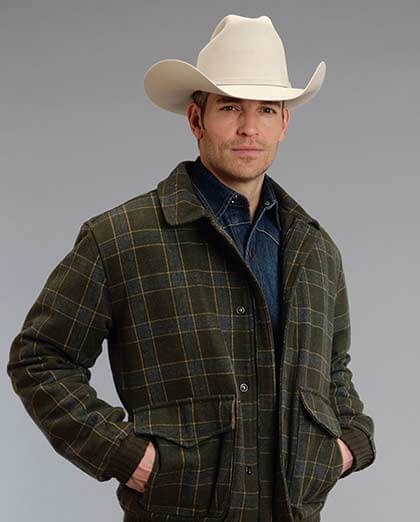 Stetson® Men's Wool Plaid Jacket