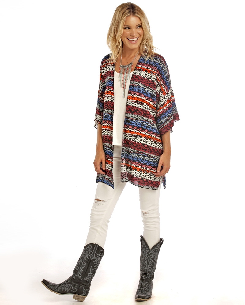 aztec kimono cardigan