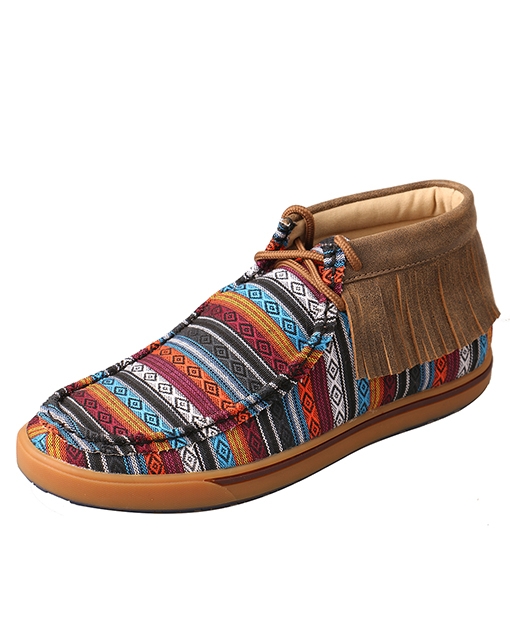 Twisted x hot sale serape fringe moccasins