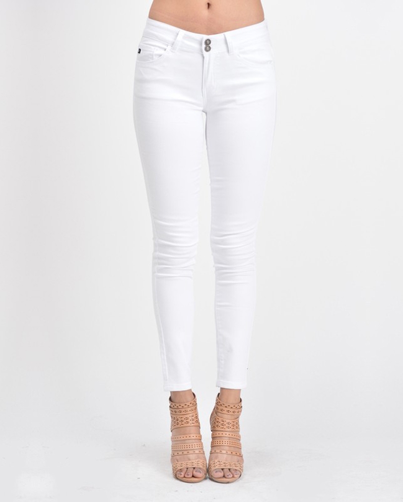 ladies white skinny jeans