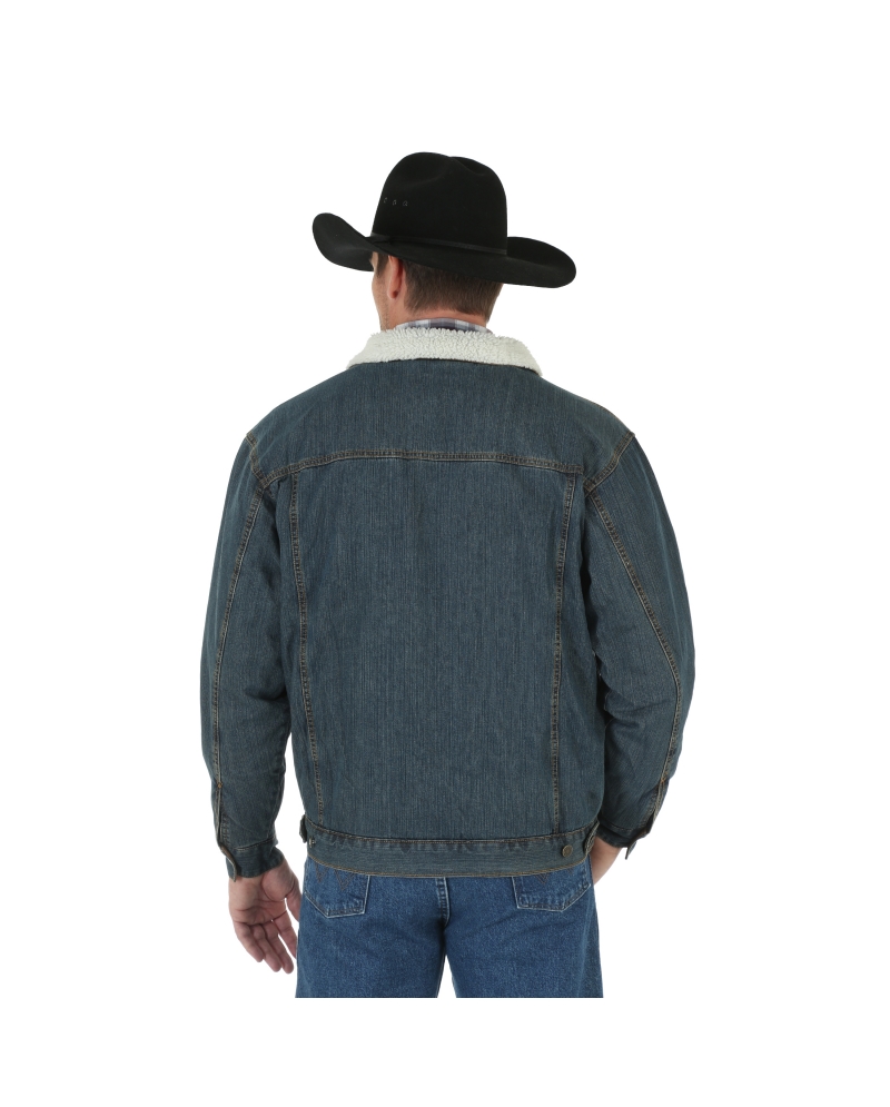 Wrangler Men s Sherpa Lined Denim Jacket Fort Brands