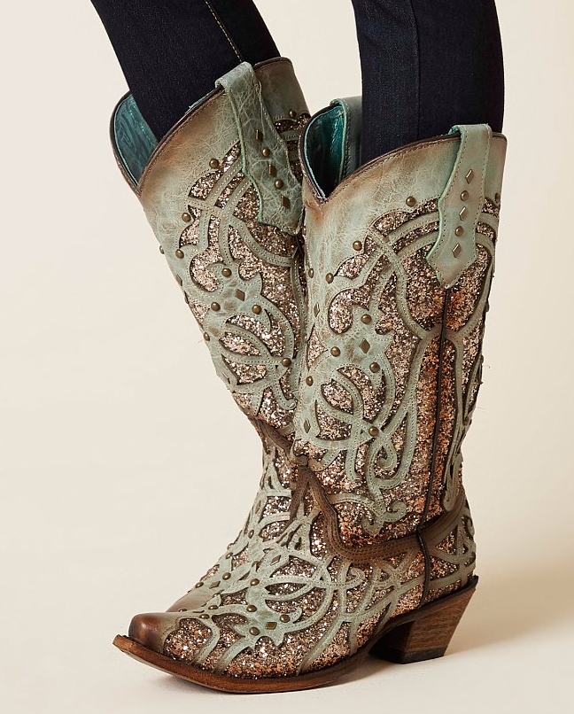glitter boots ladies