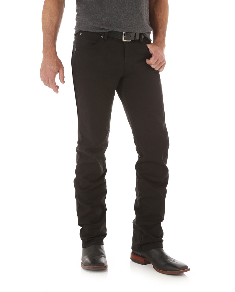 Wrangler Men's Retro Slim Fit Straight Leg Jean, Black, 29W x 30L at   Men's Clothing store