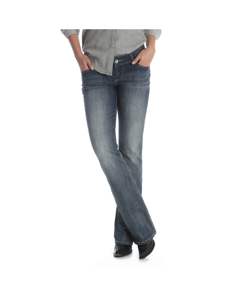 wrangler low rise bootcut jeans