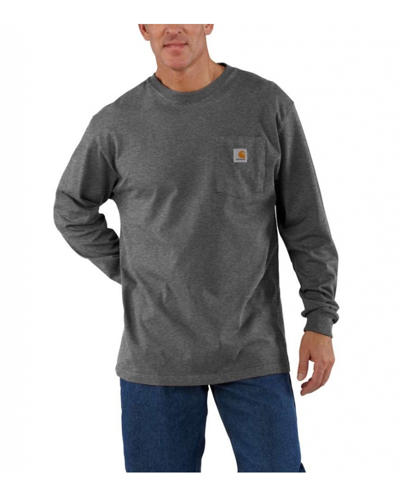 negatief Afleiden Elektrisch Carhartt® Men's Long Sleeve Pocket T-Shirt - Big and Tall - Fort Brands