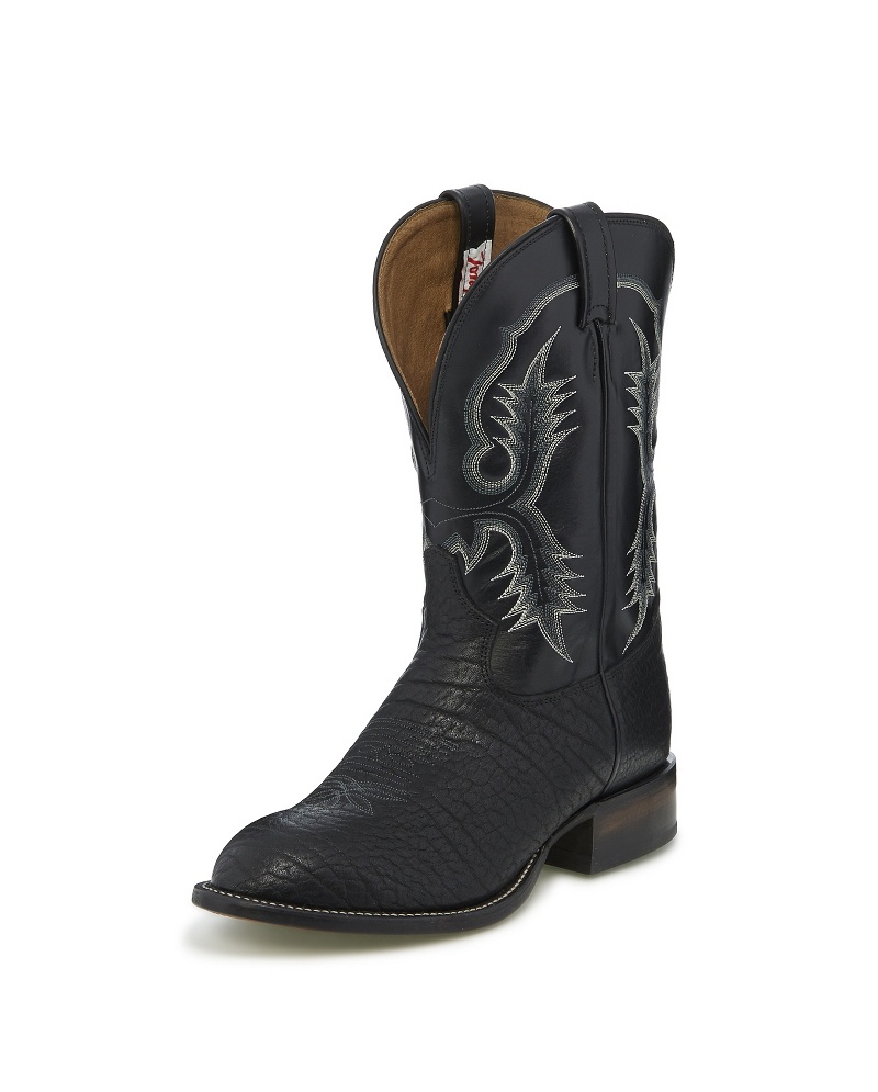 Black Bullhide Western Boots 