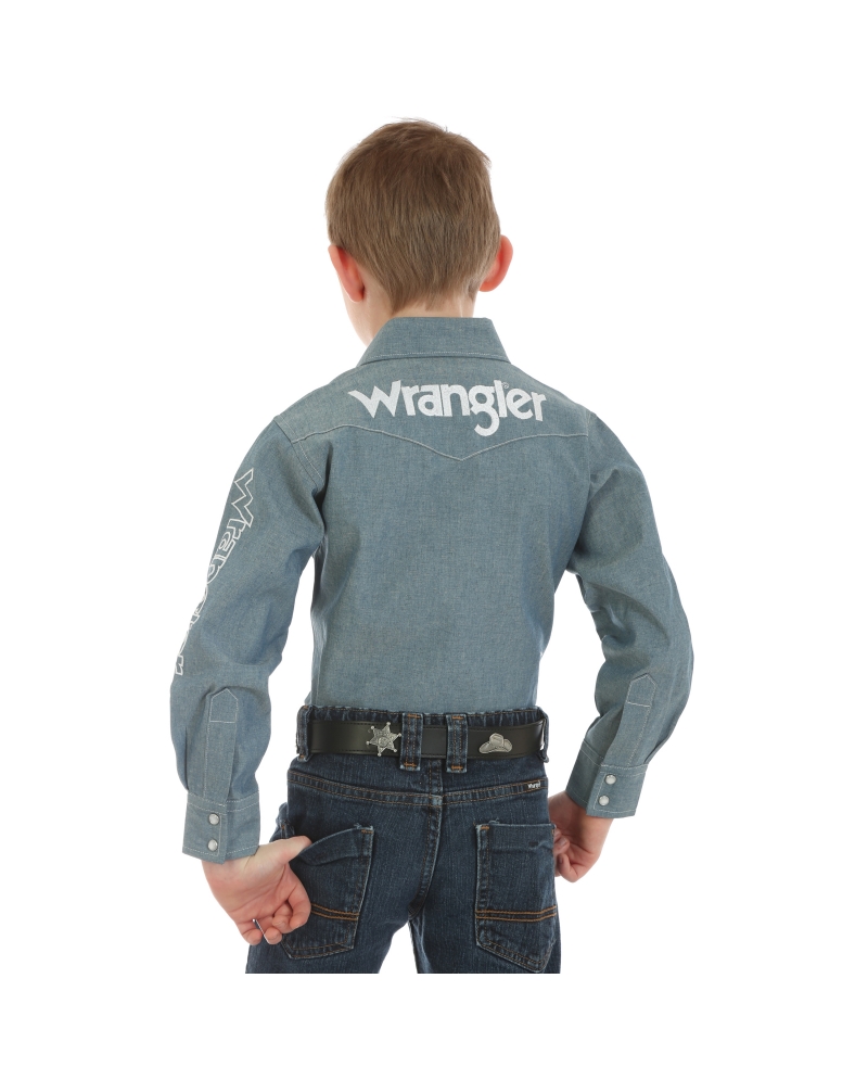 wrangler logo long sleeve shirts