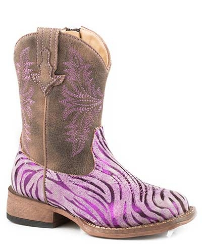 zebra print cowboy boots