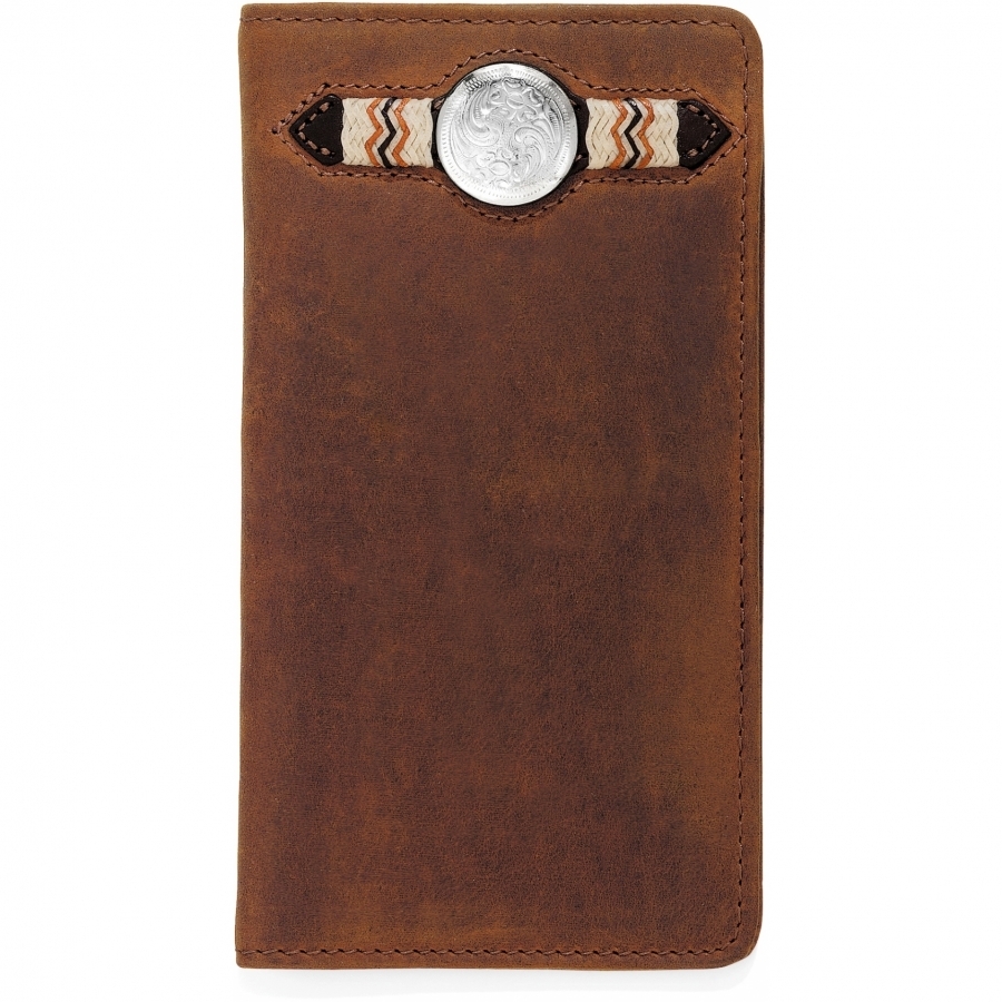 mens leather checkbook wallet
