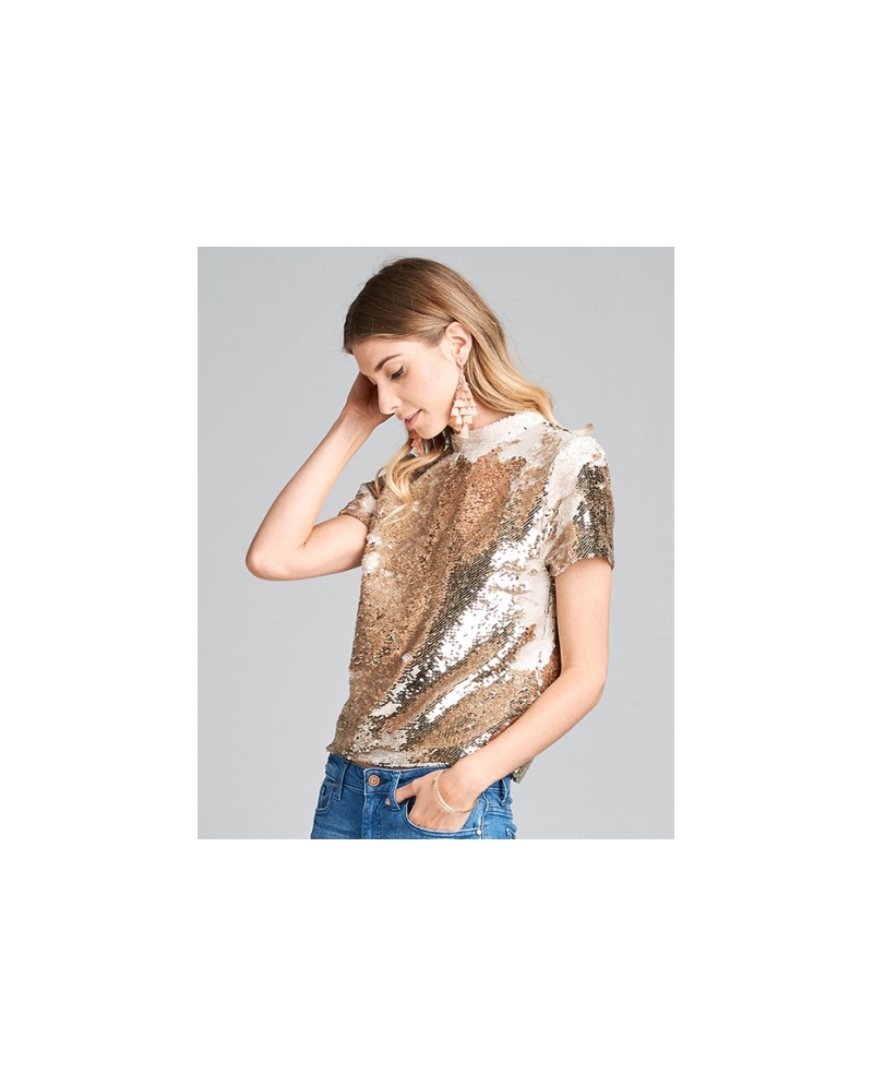 ladies sequin top