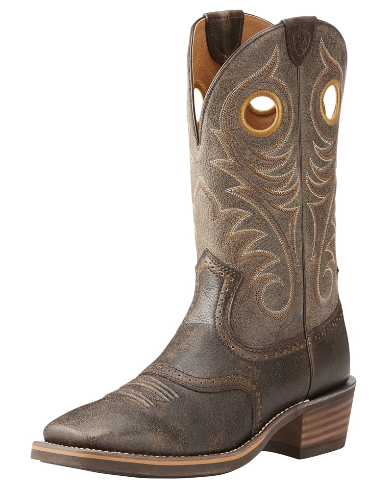 ariat heritage roughstock square toe