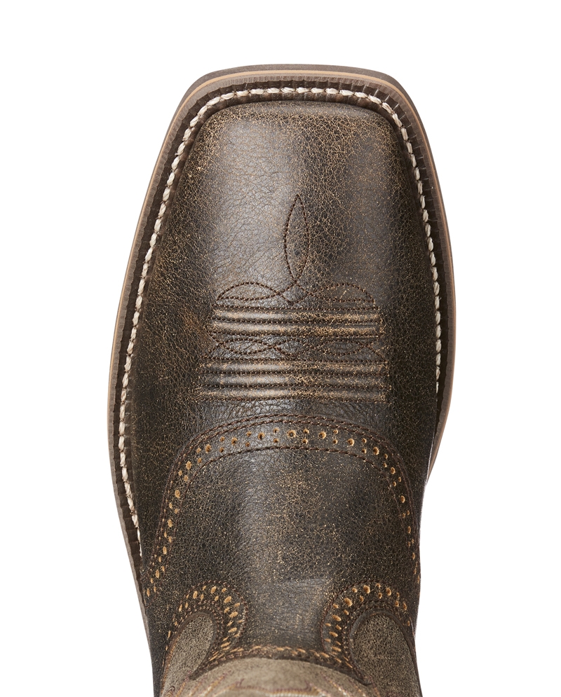 ariat heritage roughstock square toe