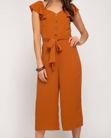 jumpsuit cap sleeve