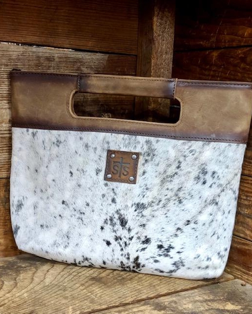 sts ranchwear cowhide purse