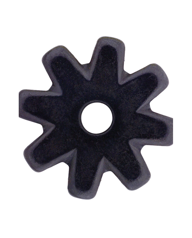 Black Satin 8 Point Spur Rowel Fort Brands