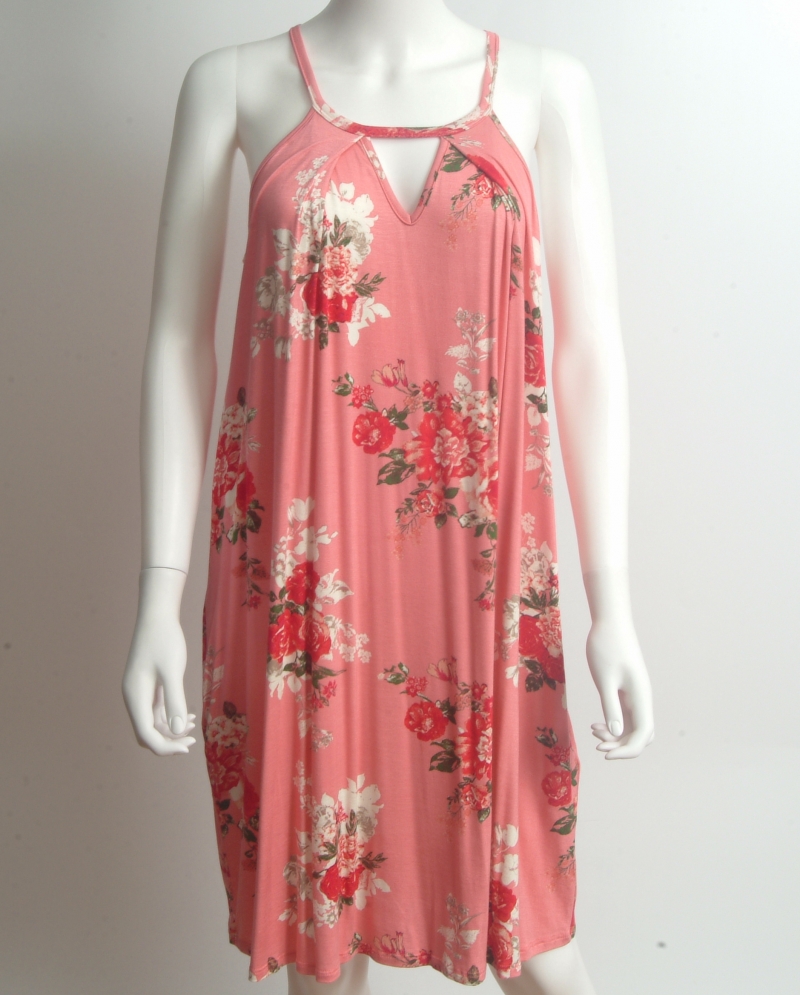 ladies pink floral dresses