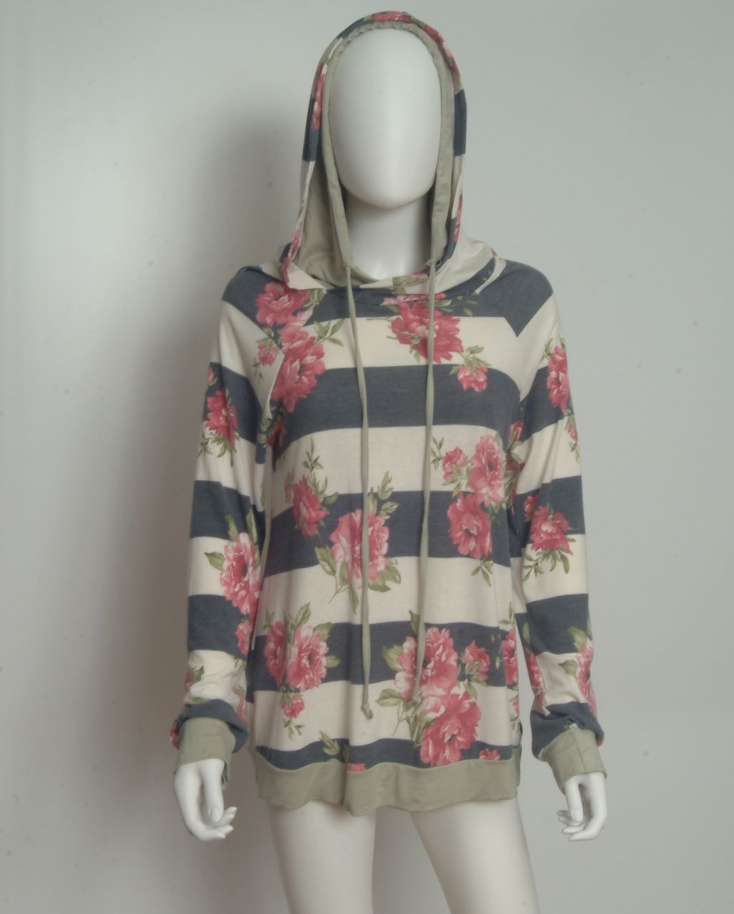 ladies floral hoodie