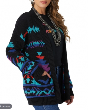 wrangler aztec cardigan