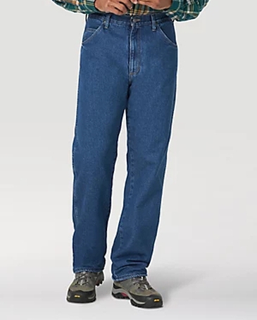 mens wrangler fleece lined pants