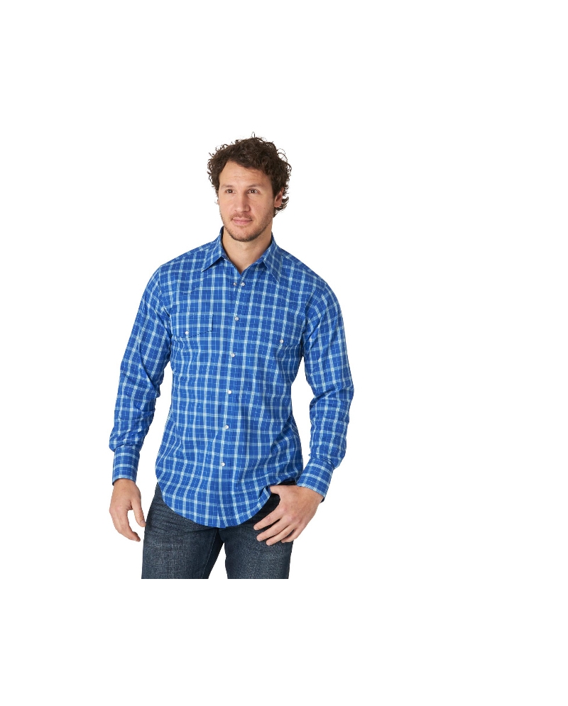 mens wrangler snap shirt