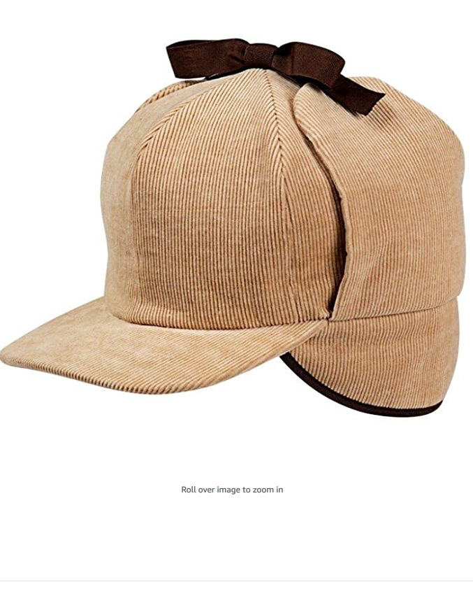 Corduroy cap with ear 2024 flaps