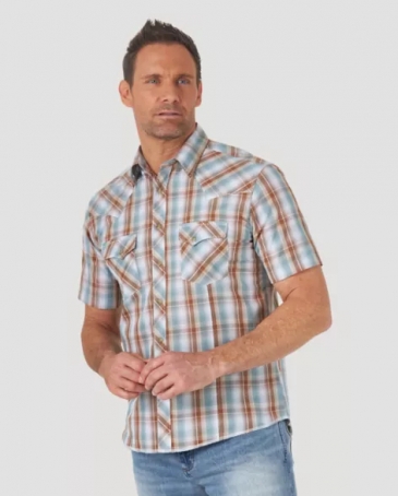 mens wrangler plaid shirts