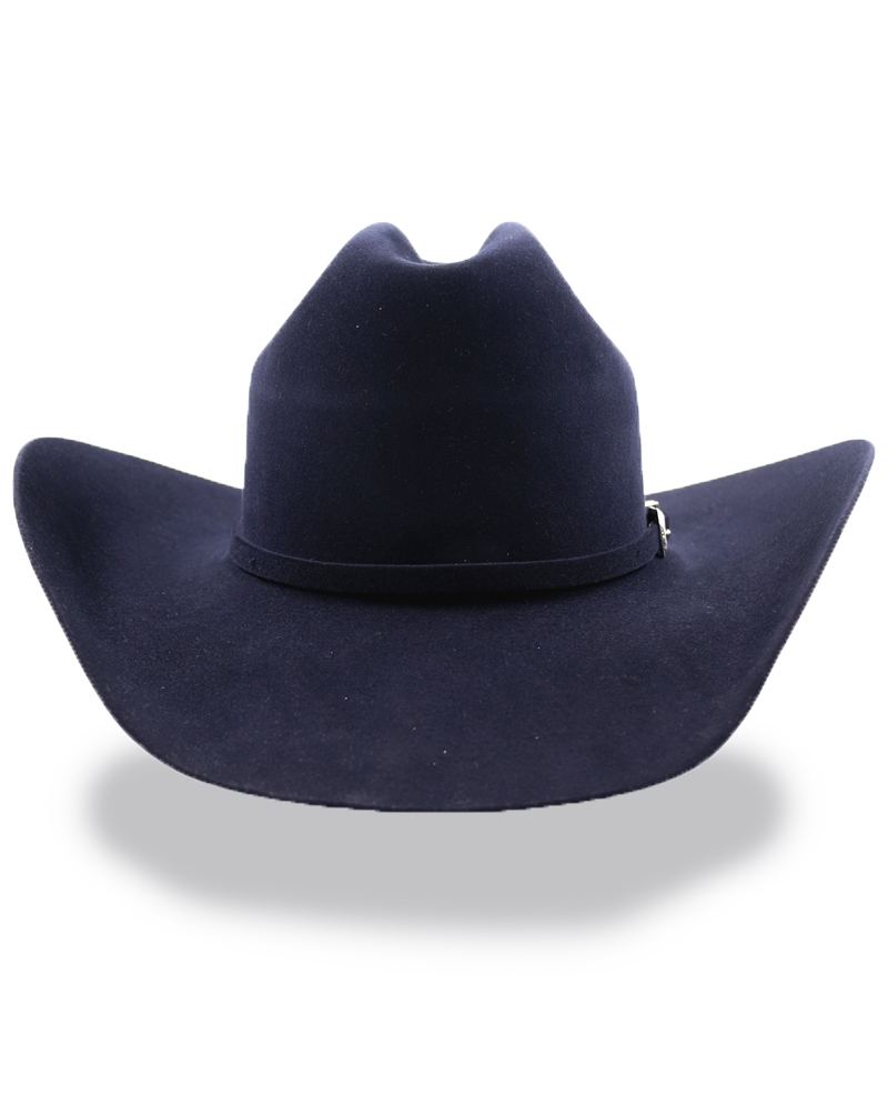 midnight blue felt hat