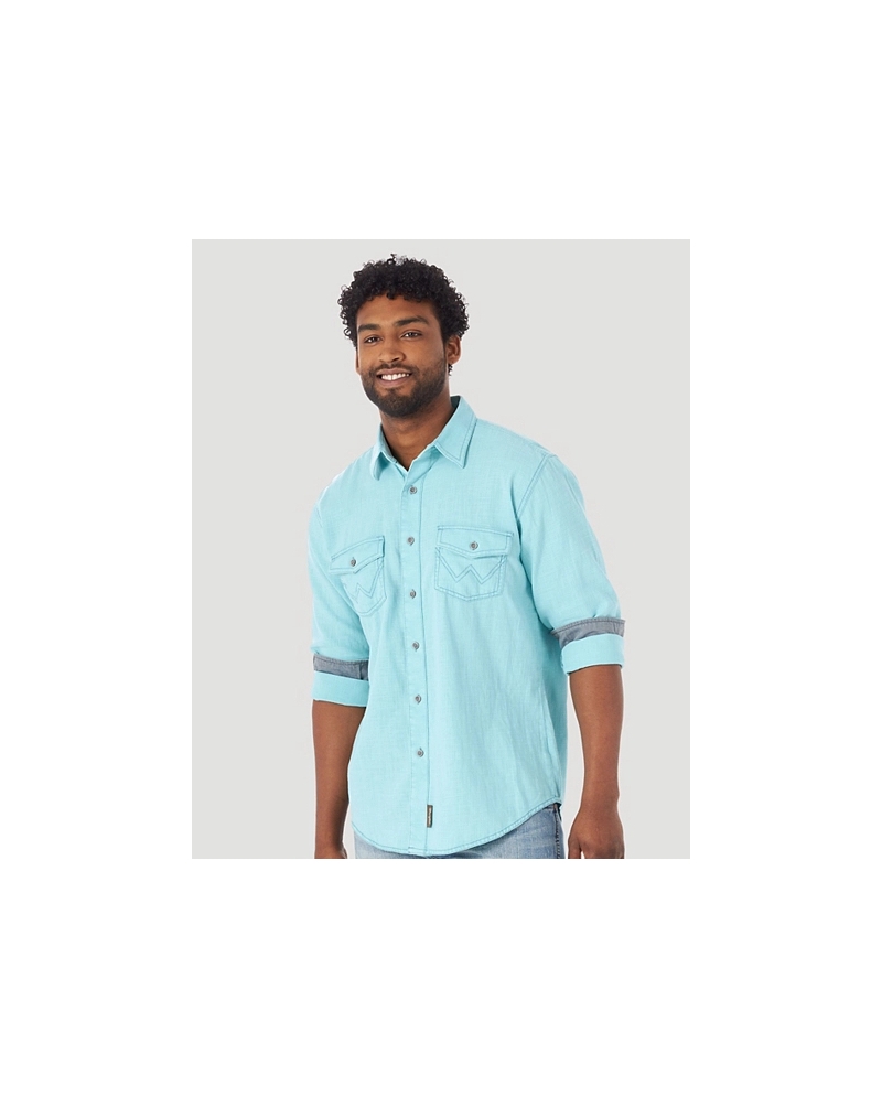 wrangler retro button up