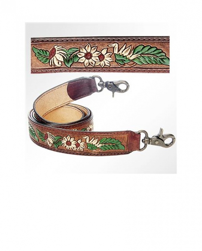 tooled leather purse straps