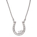 Montana Silversmiths® Ladies' Horseshoe CZ Necklace