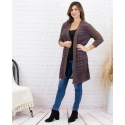 Pine Apparel® Ladies' Long Loose Weave Cardigan