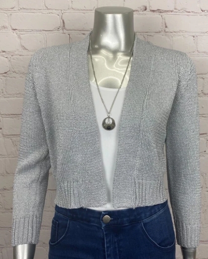 Ladies deals silver bolero