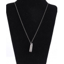 Astali® Ladies' Grey Bullet Casing Necklace