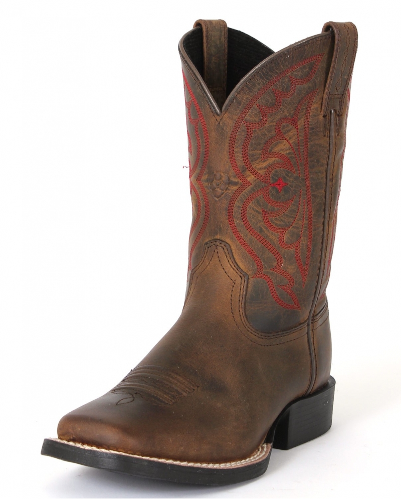 Ariat® Kids' Quickdraw Distressed Brown 