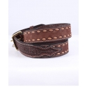 Texas Saddlery® Men's Cho Buckstitch Combo Belt