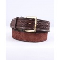 Texas Saddlery® Men's Chocolate Combo Belt