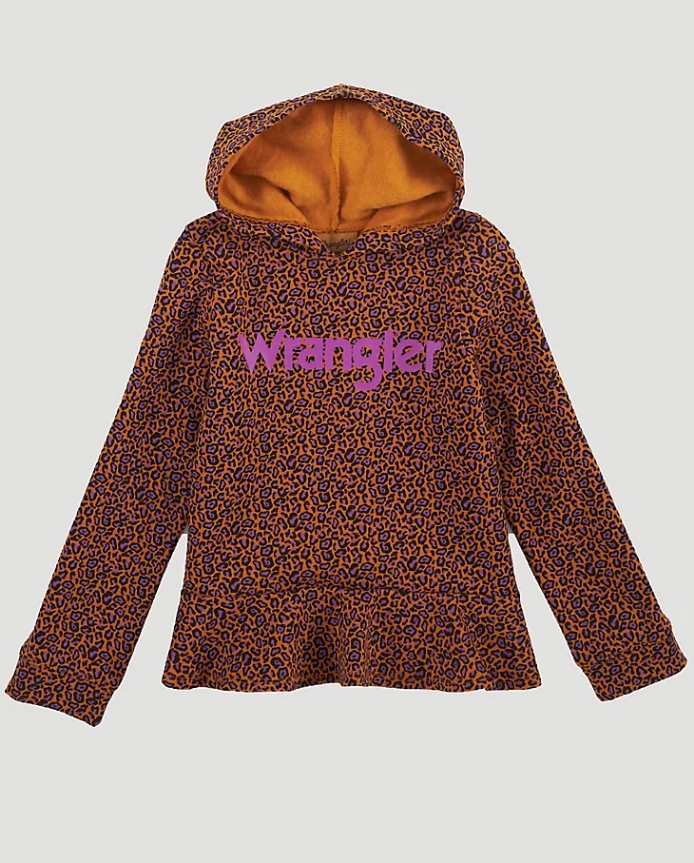 Girls leopard print discount sweatshirt