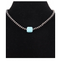 West & Co.® Ladies' Navajo Pearl & Turq Choker