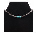 West & Co.® Ladies' Navajo Pearl & Turq Choker